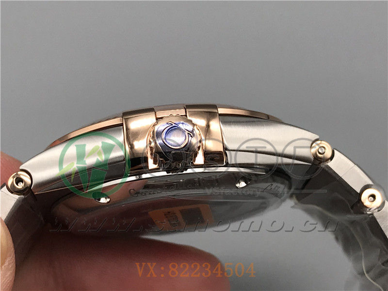VS廠歐米茄星座38mm間玫白面條釘產品展示