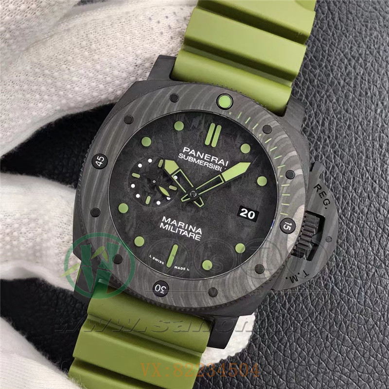 VS廠沛納海PAM961碳纖維紋理盤面做工評測（VS沛納海961怎么樣）